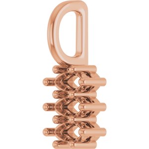 10K Rose Gold 4.25x2.25 mm Marquise Pendant Mounting – image 4