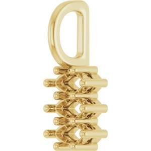 14K Yellow Gold 4.25x2.25 mm Marquise Pendant Mounting – image 4