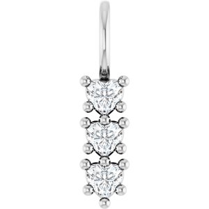 Continuum Sterling Silver 3x3 mm Heart Pendant Mounting