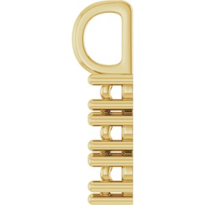 14K Yellow Gold 3x3 mm Heart Pendant Mounting – image 6