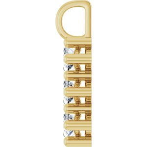 10K Yellow Gold 10.5x5.5 mm Marquise Pendant Mounting – image 5