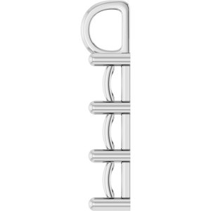 Sterling Silver 6x6 mm Square Pendant Mounting – image 6