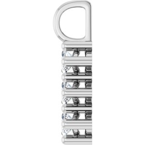 18K White Gold 9x4.5 mm Marquise Pendant Mounting – image 5