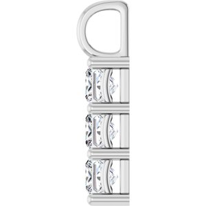 10K White Gold 5x5 mm Square Pendant Mounting – image 5