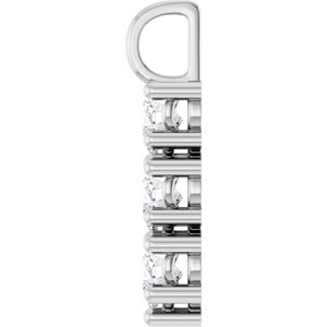 14K White Gold 5.5x5.5 mm Heart Pendant Mounting – image 5
