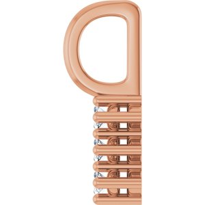 10K Rose Gold 4x2 mm Marquise Pendant Mounting – image 5