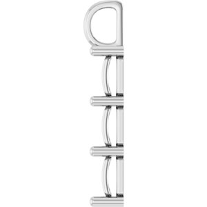 Sterling Silver 11x9 mm Emerald Pendant Mounting – image 6