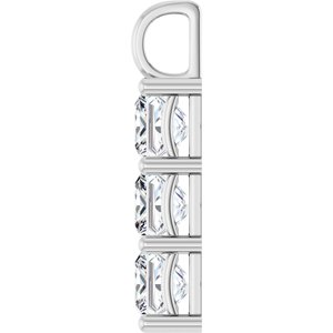 Continuum Sterling Silver 7.5x7.5 mm Square Pendant Mounting – image 5