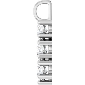 Platinum 6x6 mm Heart Pendant Mounting – image 5