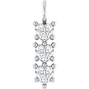 Sterling Silver 6x6 mm Heart Pendant Mounting