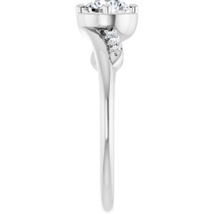 Sterling Silver 5.2 mm Round Ring Mounting – image 7