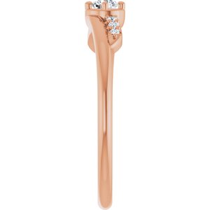 14K Rose Gold 3 mm Round Ring Mounting – image 7