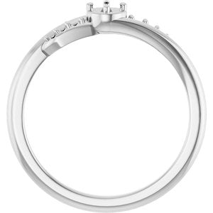 Sterling Silver 3 mm Round Ring Mounting – image 4