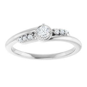 Continuum Sterling Silver 3 mm Round Ring Mounting – image 5