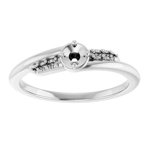 Platinum 3 mm Round Ring Mounting – image 6