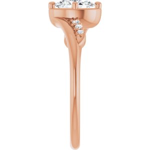10K Rose Gold 6.5x4.5 mm Oval Ring Mounting – image 7