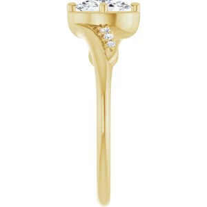 10K Yellow Gold 6.5x4.5 mm Oval Ring Mounting – image 7