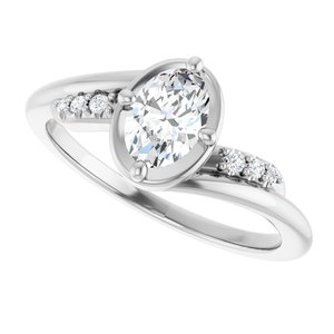Platinum 6.5x4.5 mm Oval Ring Mounting – image 8