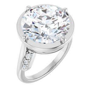 Platinum 13 mm Round Ring Mounting