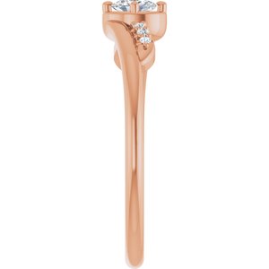 10K Rose Gold 4x3 mm Oval Ring Mounting – image 7