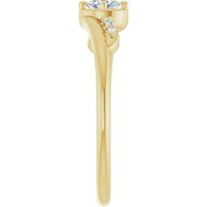 14K Yellow Gold 4x3 mm Oval Ring Mounting – image 7