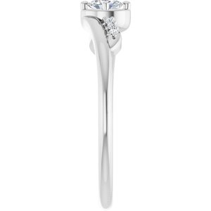 Platinum 4x3 mm Oval Ring Mounting – image 7