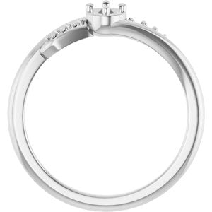 Sterling Silver 4x3 mm Oval Ring Mounting – image 4