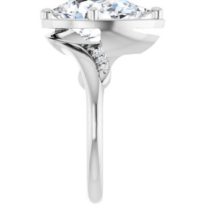 Continuum Sterling Silver 13x8 mm Pear Ring Mounting – image 7