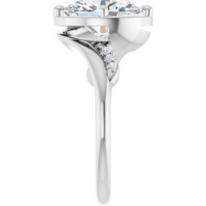 Sterling Silver 10x8 mm Oval Ring Mounting – image 7