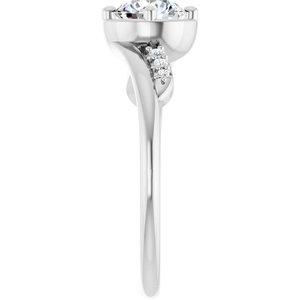 Continuum Sterling Silver 5.8 mm Round Ring Mounting – image 7