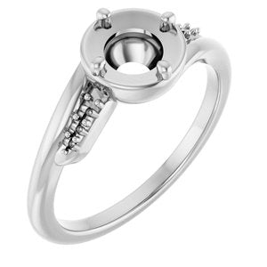 Platinum 5.8 mm Round Ring Mounting – image 2