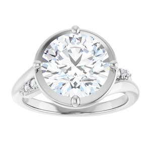 Continuum Sterling Silver 10 mm Round Ring Mounting – image 5