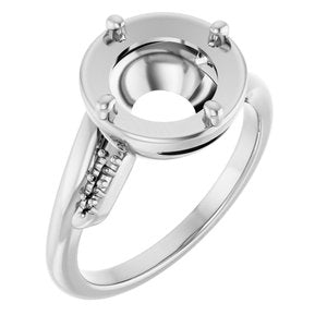 Platinum 8.8 mm Round Ring Mounting – image 2
