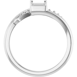 Platinum 3.75x3.75 mm Square Ring Mounting – image 4