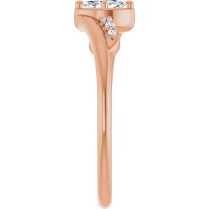 10K Rose Gold 5x3 mm Marquise Ring Mounting – image 7