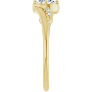 14K Yellow Gold 5x3 mm Marquise Ring Mounting – image 7