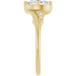 10K Yellow Gold 7x5 mm Oval Ring Mounting – image 7