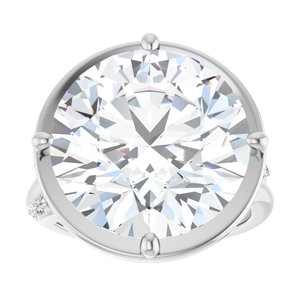 Continuum Sterling Silver 15 mm Round Ring Mounting – image 5