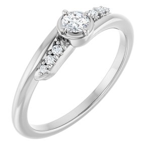 Platinum 3.2 mm Round Ring Mounting
