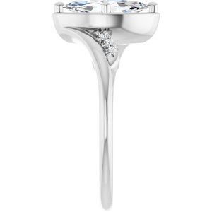 Continuum Sterling Silver 10x5 mm Marquise Ring Mounting – image 7