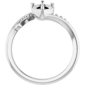 Platinum 10x5 mm Marquise Ring Mounting – image 4