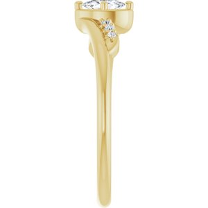 14K Yellow Gold 5x3 mm Oval Ring Mounting – image 7