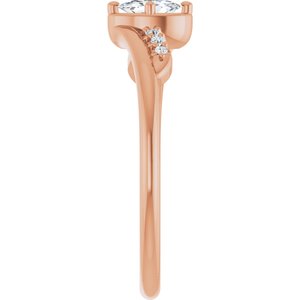 18K Rose Gold 5x3 mm Oval Ring Mounting – image 7