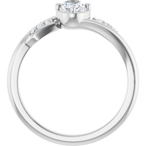 Continuum Sterling Silver 6x4 mm Oval Ring Mounting – image 3
