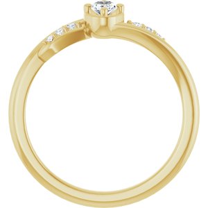 18K Yellow Gold 5x3 mm Oval Ring Mounting – image 3