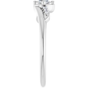 14K X1 White Gold 4x3 mm Pear Ring Mounting – image 7