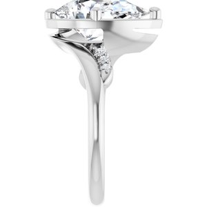 Continuum Sterling Silver 12x8 mm Pear Ring Mounting – image 7
