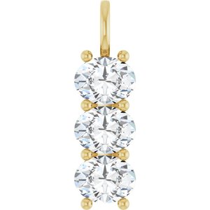 10K Yellow Gold 9x7 mm Oval Pendant Mounting