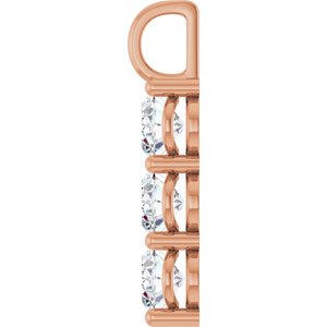 10K Rose Gold 9x7 mm Oval Pendant Mounting – image 5