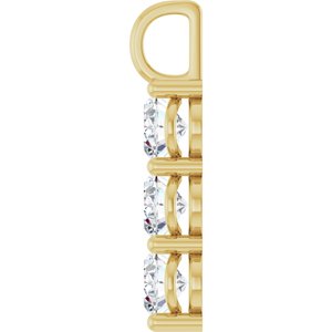 18K Yellow Gold 9x7 mm Oval Pendant Mounting – image 5
